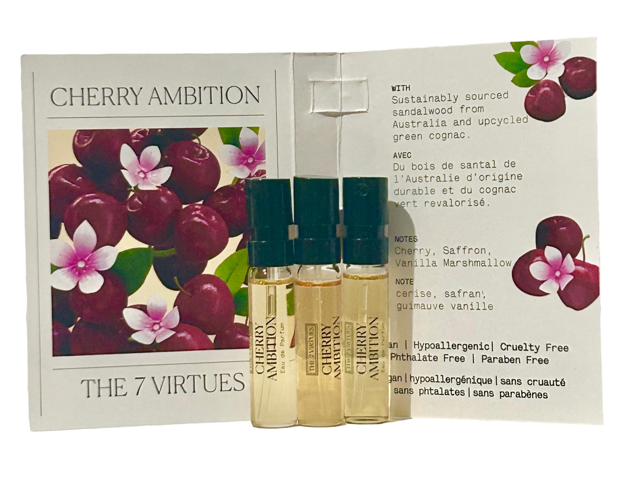Amazon.com : The 7 virtues CHERRY AMBITION Sample Perfume Women